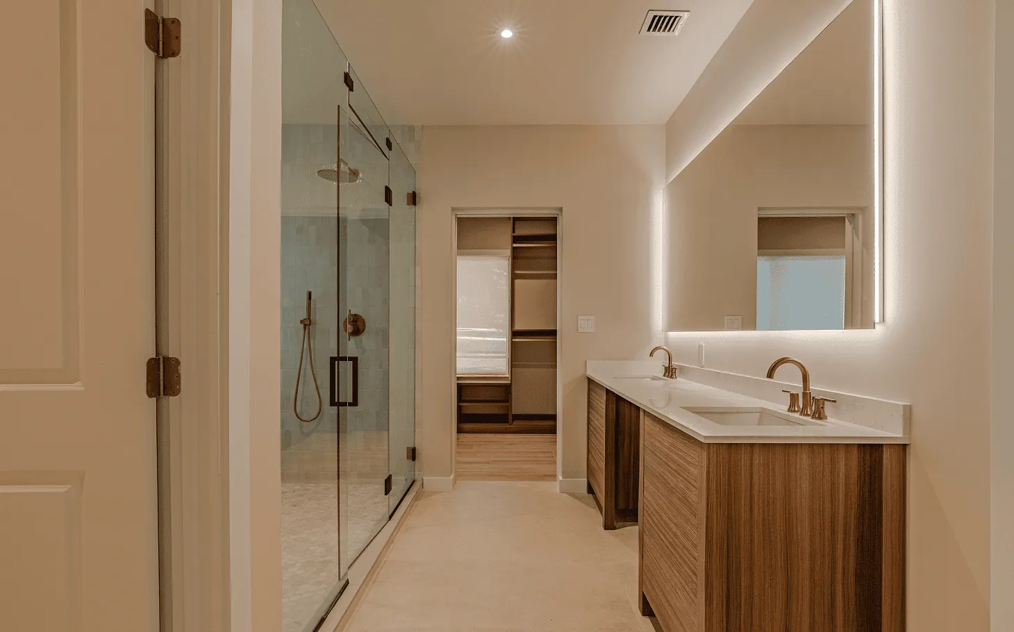 Custom kitchen millwork design for an Axis Brickell condo, showing completed cabinetry alongside detailed elevation drawings of the built-in layout.