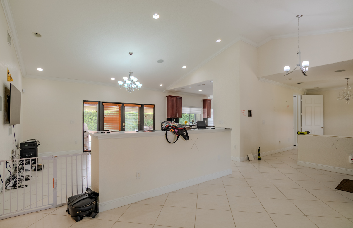 Miami Lakes Full Home Renovation in NW 156th Terrace, Miami Lakes, FL, before renovation, pair 1 of 6