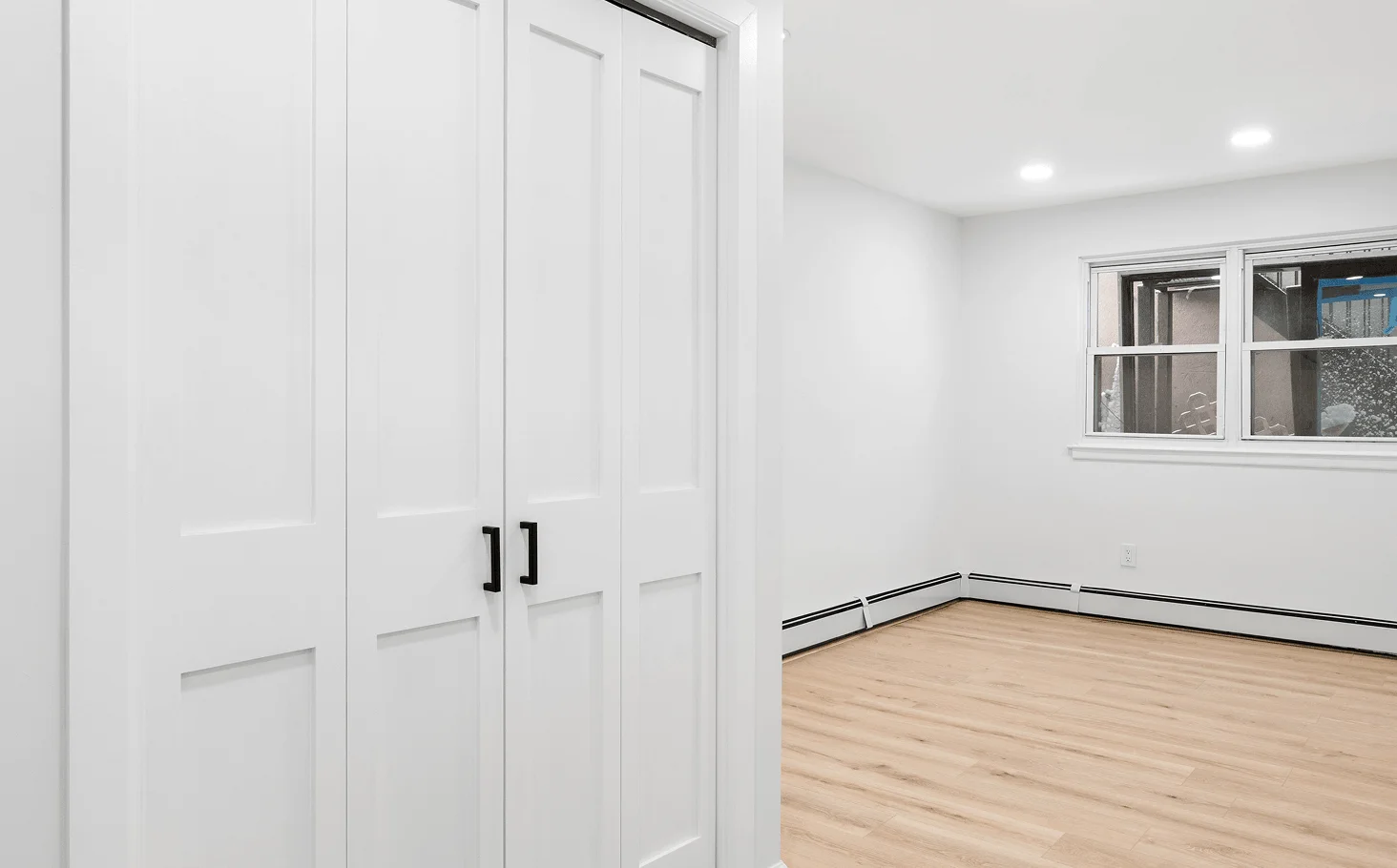 Completed bedrooms in the Union City multi-family home renovation