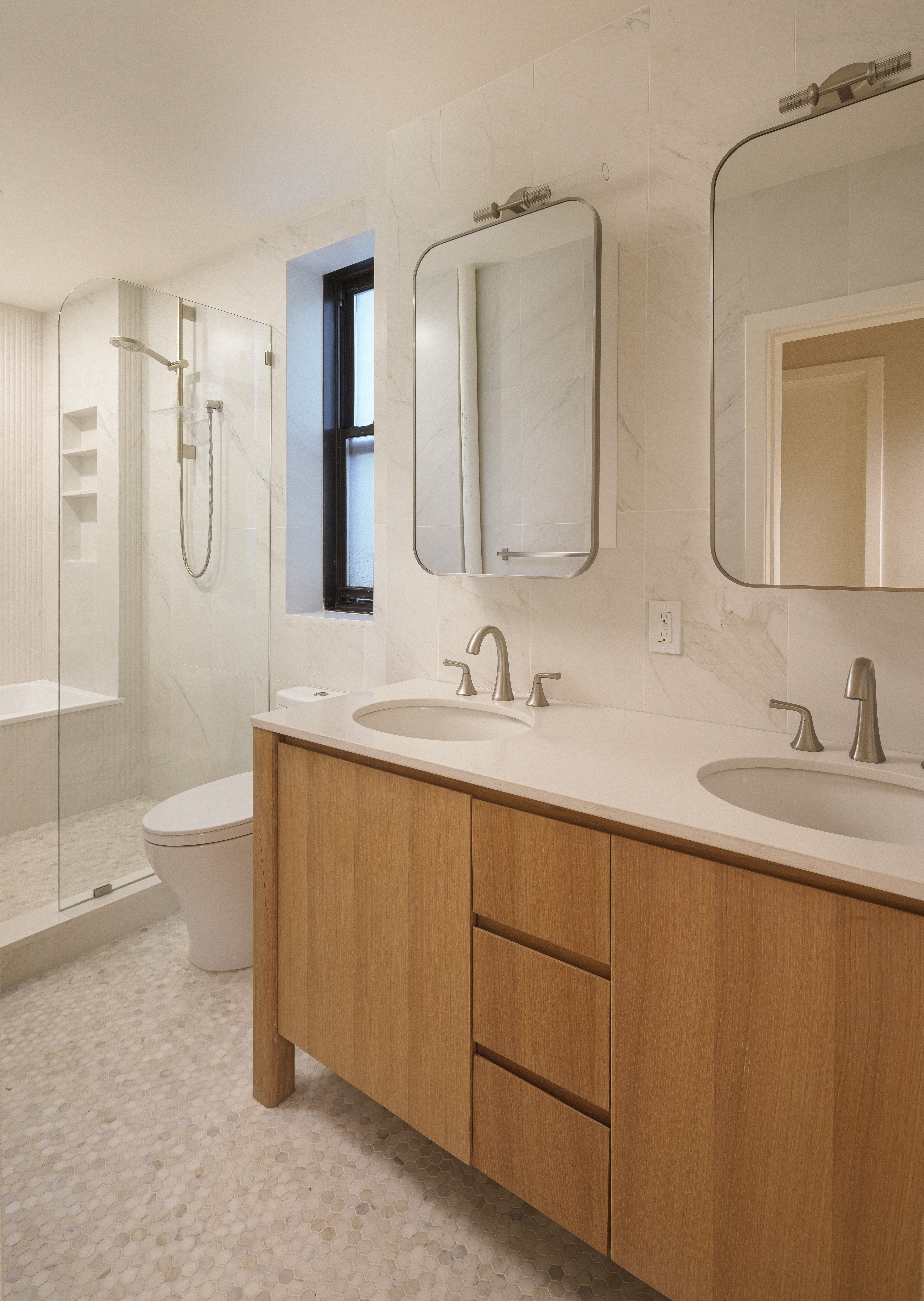 Lincoln Square Pre-war Co-op Apartment Renovation in 243 W 70th, NY, NY, after renovation, pair 4 of 4