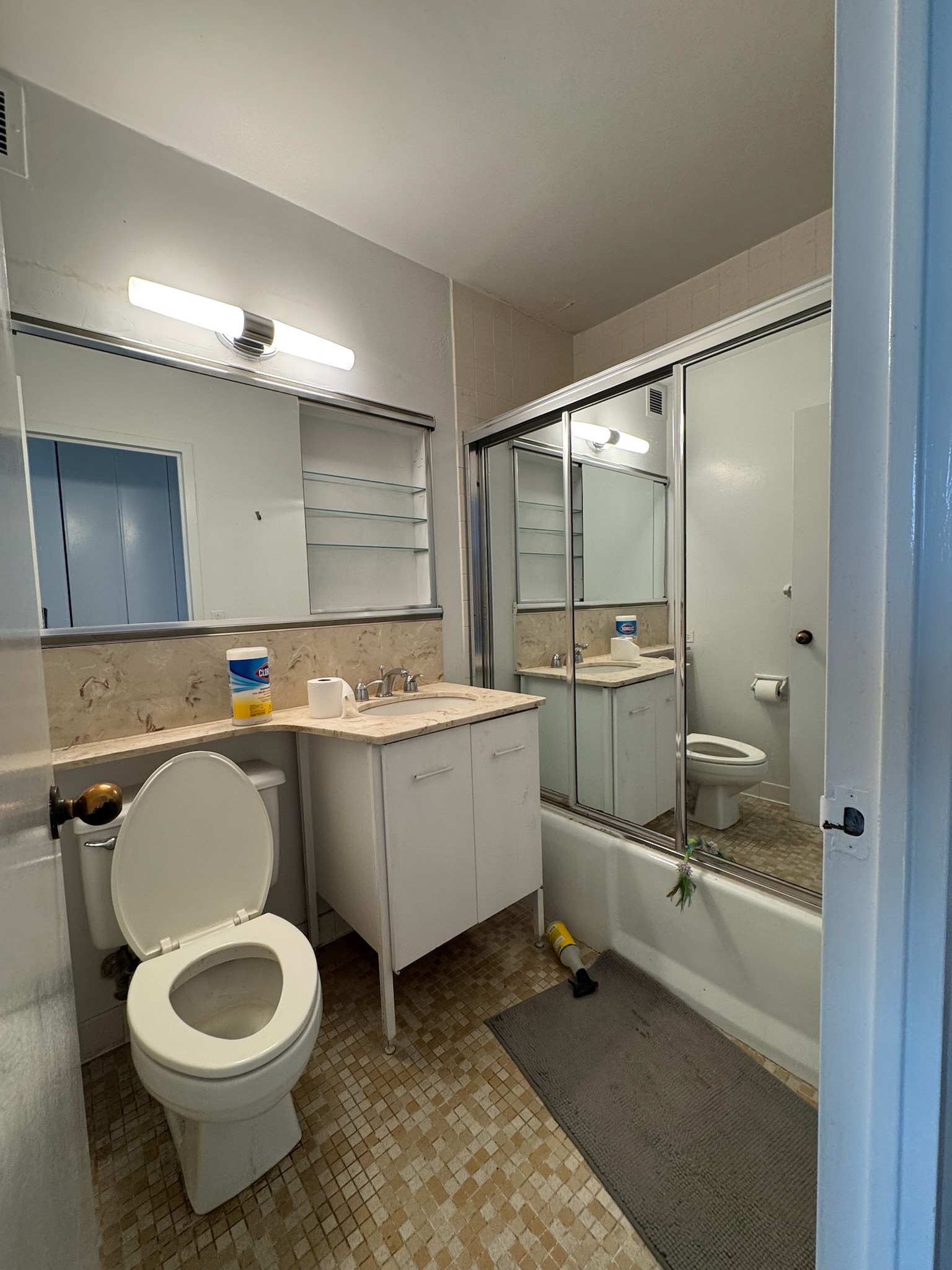 bathroom before