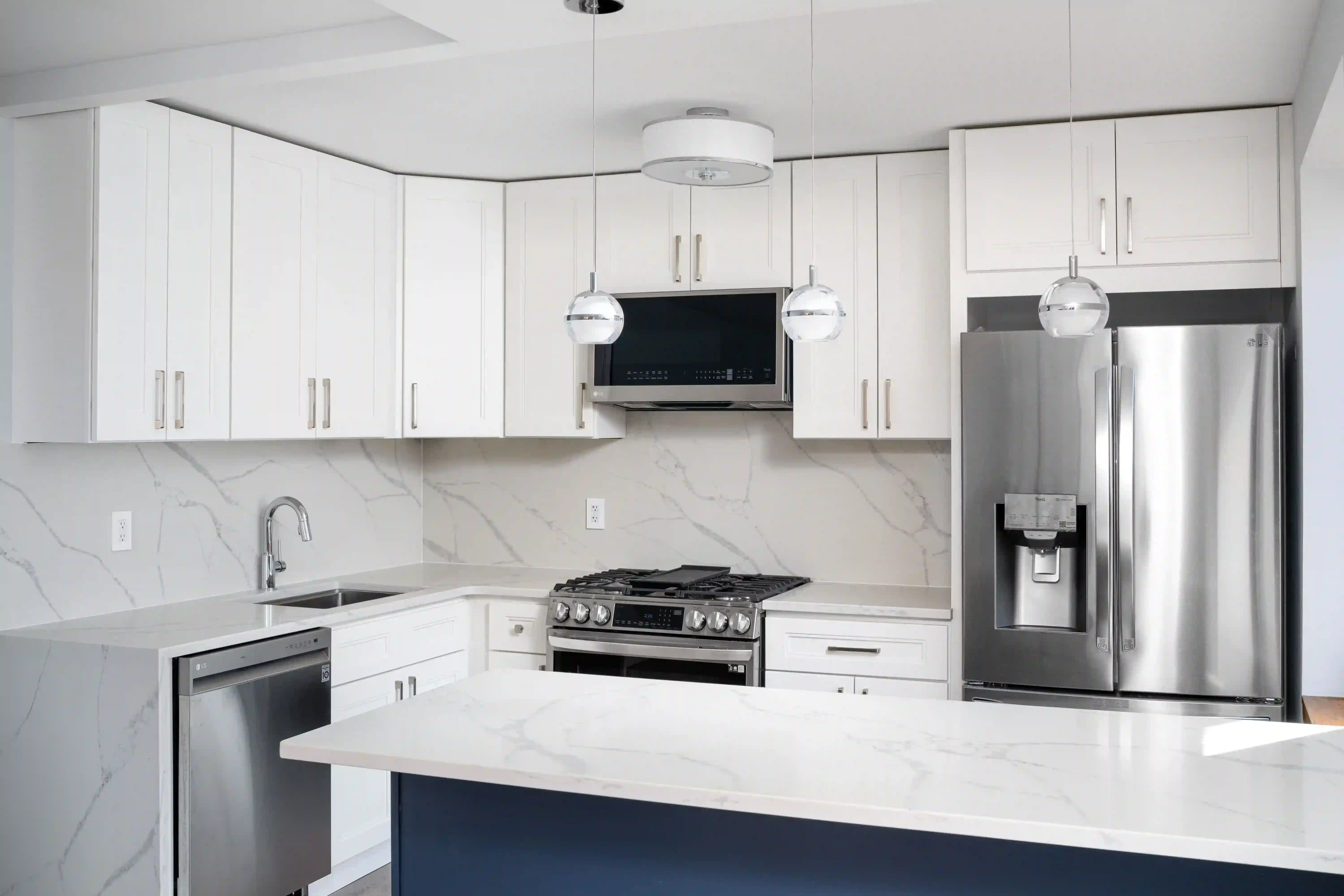 Battery Park City apartment interior living space with modern design