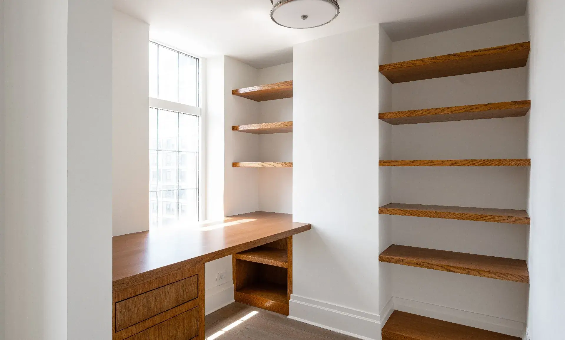 Chelsea apartment renovation final result showcasing urban design