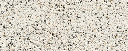 Ash and white terrazzo entry tile pattern used in Jersey City apartment entryway