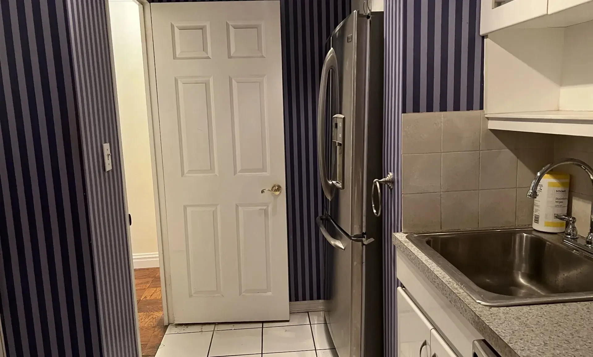 UES apartment before renovation showing old countertops