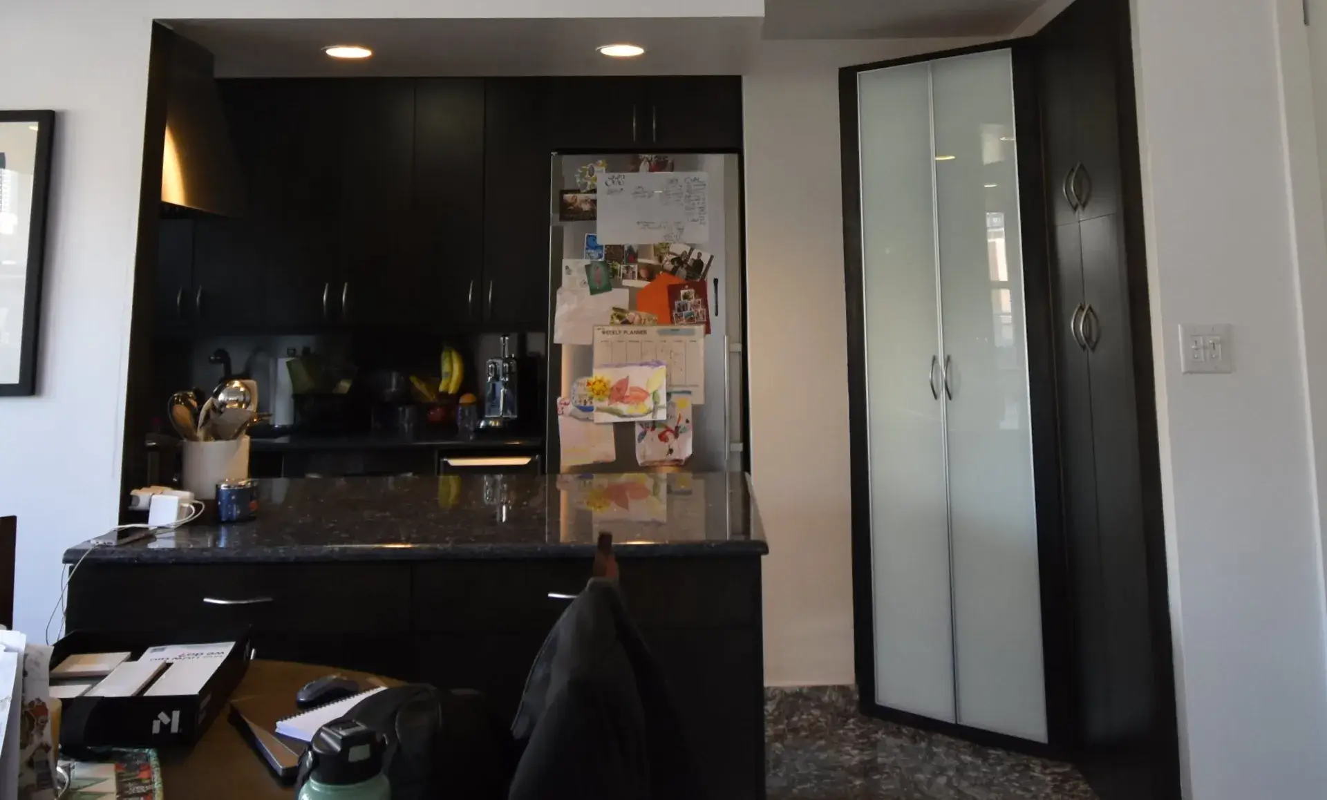 Upper East Side kitchen before renovation showing old fixtures