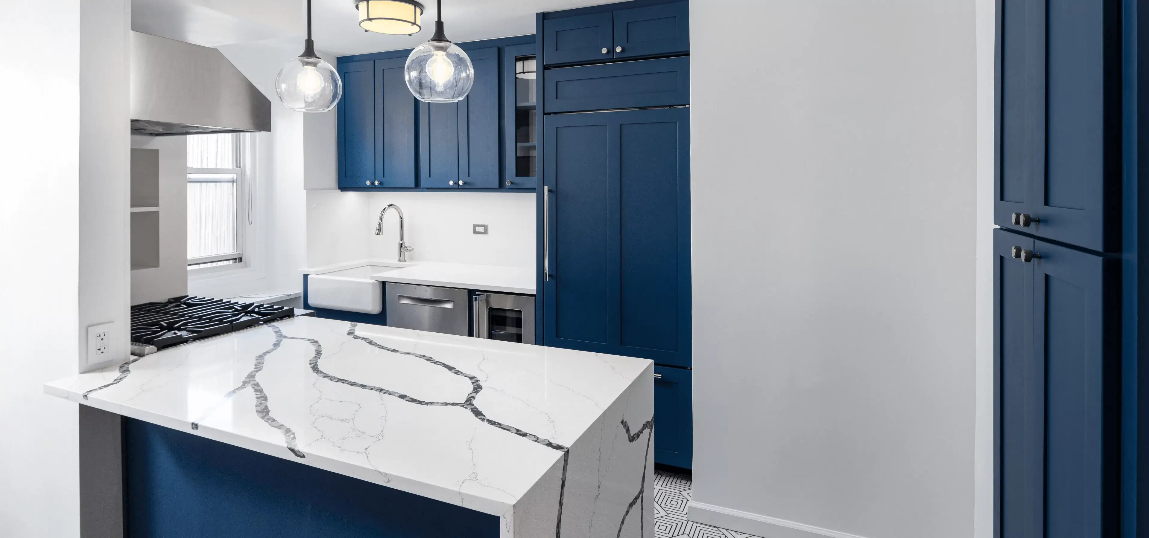 Upper East Side kitchen renovation with farmhouse style and city vibes