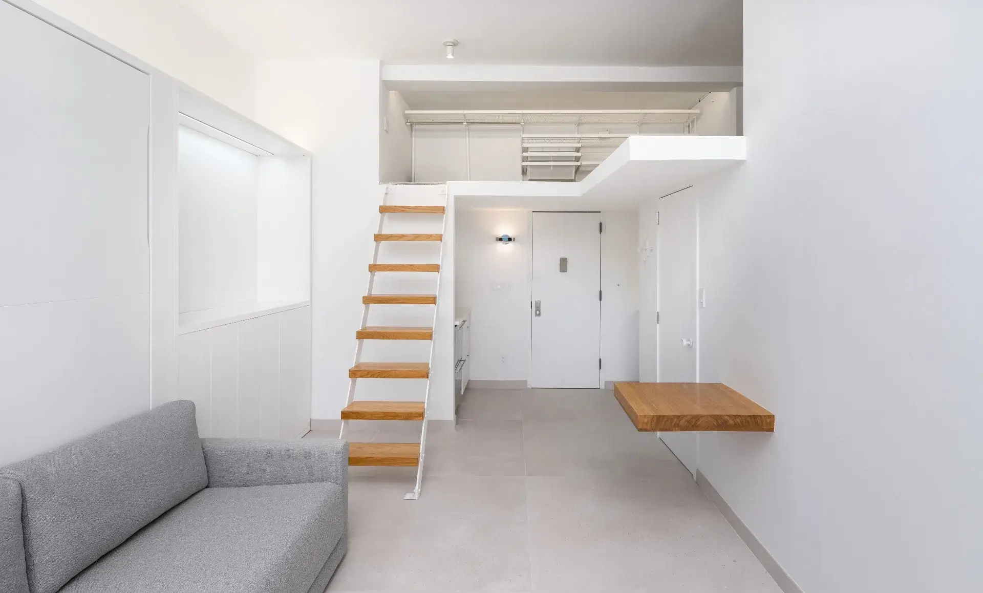 UWS studio apartment after renovation with modern minimalist design